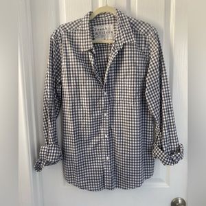 Frank and Eileen cotton gingham check button-up shirt XL Barry cut EUC
